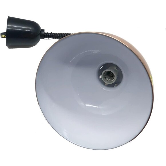 Hanging Food Heat Lamp Overhead Food Warmer Copper Finish Retractable (Dia 29cm) - Picture 9 of 10